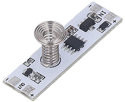 Pssopp Kapazitives Touch-Dimmer-Modul, ABS-Material, Stufenlose Helligkeitsregelung, für die Heimbeleuchtung