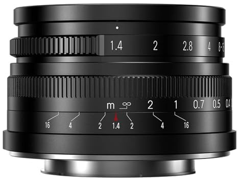 7artisans 35mm F1.4 Mark II APS-C Prime Camera Lens For Micro 4/3 ZVE10 A6000 FX30 X-H2 /ZFC/RF/E Lumix(M4/3)