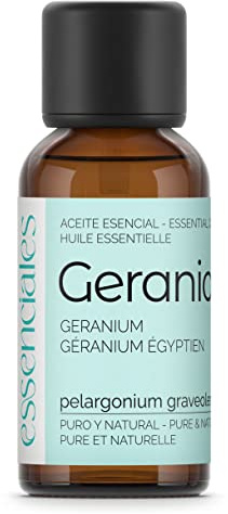 Essenciales - Huile essentielle de Géranium (Pelargonium graveolens), 30 ml | 100% Pure et Naturel