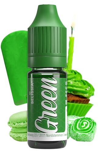 Belissia Lebensmittelfarbe Grün 10ml flüssig zum Kochen und Backen | Stark färbende Speisefarbe, vegan, geschmacksneutral, für Fondant, Torten, Desserts, Getränke und DIY