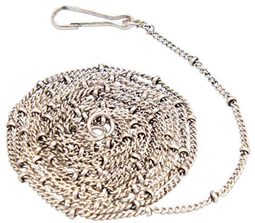 Alpenflüstern Dirndl-Miederkette Dotti 150 cm - dekorative Trachtenkette fürs Mieder, Trachtenkette für Anhänger, Damen-Trachtenschmuck, Dirndlkette antik-Silber-Farben DCH044