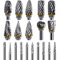 20 PCS Carbide Die Grinder Bits for Dremel Rotary Tool Accessories, Heatigo 1/8 Shank Double Cut Tungsten Steel Rotary Burr Set, Carving Tools for Wood Metal Grinding Engraving Polishing