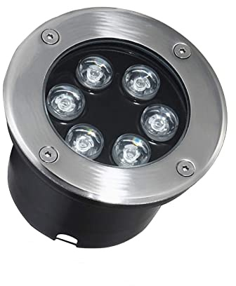 Lampe Jardin Enterré - Spot Encastrable LED Exterieur, Projecteurs Led Encastrés Extérieurs Étanches IP67, Projecteurs De Sol À LED Extérieurs AC85-265V, Lumière De Pelouse Encastrée Ronde(Warm Light,