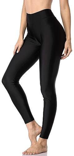 ATTRACO Women High Waisted Swim Pants Long Swim Leggings | UPF 50+ UV Sun Protection, Lining, Gusset Crotch, Quick Dry, Tummy Control, Surfing, Diving, Beach Wear