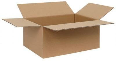 Fraktkartong vikbar kartong paket kartong 1 vågig fraktmaterial förpackningslåda liten mängd (27 x 27 x 17 cm, 3 stycken)