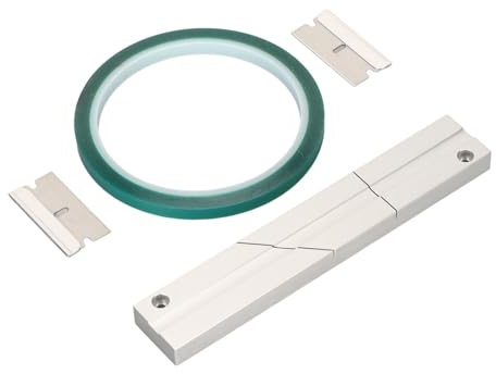 Kit di Giunzione Nastri 1/4 10 Kit Blocco Giunzione Professionale Verde 2 Lame da Taglio Lega di Alluminio di Dimensioni Precise per Registratori Universali a Metri a nastro