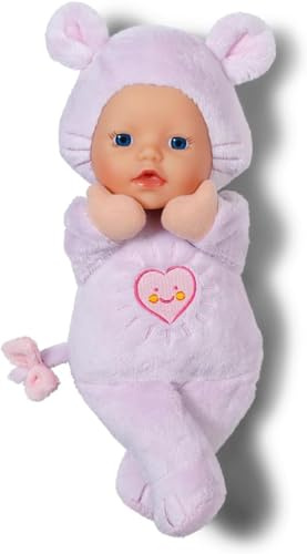 BABY born pour bébés Souris, poupée Douce de 26 cm avec Petites Oreilles et Poches pour Les Doigts, pour Nouveau-né, 836590 Zapf Creation