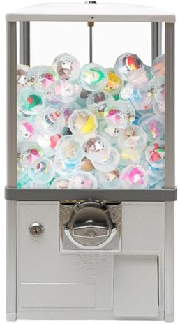 URJWAN Kapselspielzeugautomat, Kaugummiautomat, Kaugummiautomat, Kaugummiautomat, Kaugummiautomat, MüNzautomat, Kaugummiautomat FüR Kinder,White