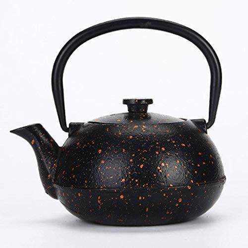 SUNMME Théière en céramique en Fonte de Style Japonais 300 ML Petite Bouilloire Ensemble de thé avec Panier à Infusion/Filtre en Acier Inoxydable Oxydation Paroi intérieure