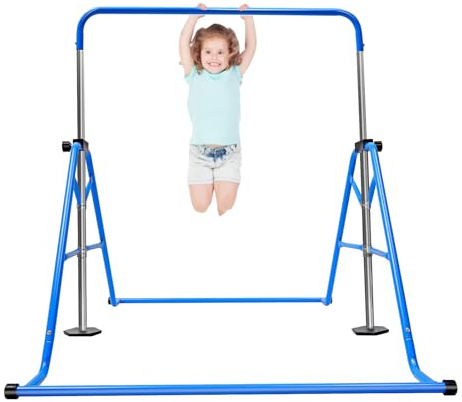 SYNCMH Barra de gimnasia, barra plegable, barra horizontal, barra de gimnasia, barra de gimnasia ajustable, barra plegable multifuncional, barra de entrenamiento juvenil, para entrenamiento en casa
