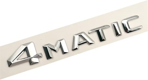 3D ABS Logo 4MATIC Emblem Car Trunk Badge Compatible With Mercedes AMG E C S GLC GLA GLS CLA W204 W205 W212 X156 4 Matic Sticker Accessories (Color : Glossy Black 14-16)
