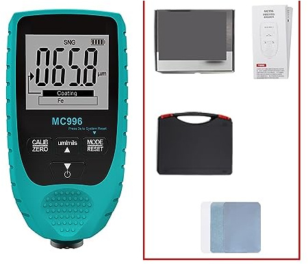 Spessimetro Vernice, Misuratore di spessore del rivestimento digitale Rilevatore di vernice for auto Misuratore di spessore della vernice Tester automatico Misuratore di spessore del rivestimento for