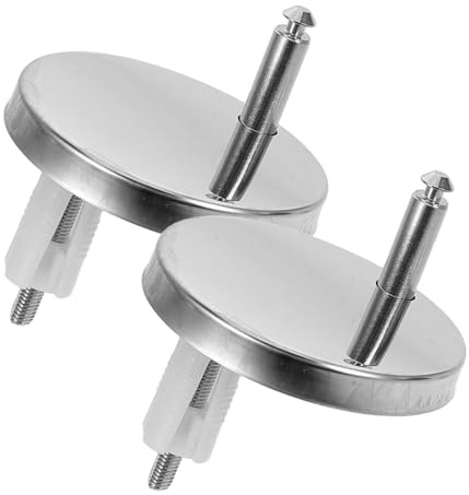 ULTECHNOVO Juego De Tornillos Aplicables Para Asiento De Inodoro 6,5 Cm De Plástico Con Tacos De Expansión De Goma Fijación Rápida Accesorios Para Baño 2 Pares