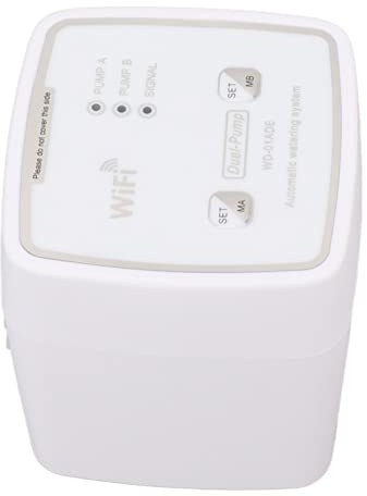 Ailgely Kit di Irrigazione a Gocciolamento WiFi a Doppia Pompa, di Irrigazione Automatica per 20 Piante in Vaso con Kit di Irrigazione a Telecomando, Supporta 35+ Lingue