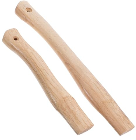 TOYANDONA 2pcs Wood Replacement Handle Axe Grip Handle for Firewood Splitting Hunting Camping Outdoor Working Use