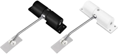 HWIREUIGT Dispositivo di Chiusura Porta Invisibile, Cerniera A Molla con Tampone Silenzioso Semplice, Chiudiporta Automatico per La Casa, di Chiusura Regolabile, 2 Pezzi