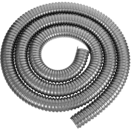 LALAFINA Tubo Flessibile in Acciaio Inox 304 da 38 Mm Diametro Interno, Tubo di Protezione Cavi Elettrici Resistente Agli Urti, Guaina in Metallo per Cablaggio Domestico e Industriale,