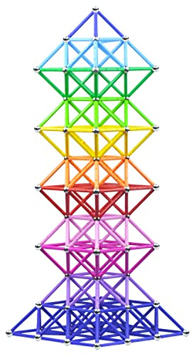 Veatree 308 Stücke Puzzle Magnetische Bausteine Spielzeug Magnet BAU Bauen Kit Bildung Spielzeug für Kinder Spielen Stacking Spiel mit Magnetischen Ziegeln und Sticks