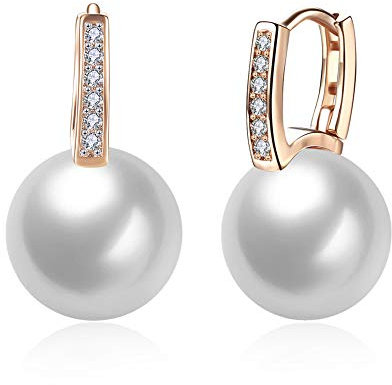 Heideman Ohrringe mit Perle Artemis rosegold Ohrcreole für Frauen ho1613_P