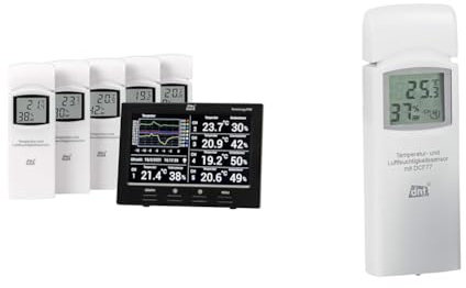dnt Raumklimastation RoomLogg PRO + Zusatz-Thermo-/Hygrosensor