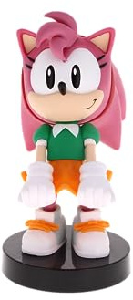 Cable Guys -Amy Rose Sonic the Hedgehog Gaming Accessories Holder & Phone Holder for most Controller (Xbox, Play Station, Nintendo Switch) & Phone