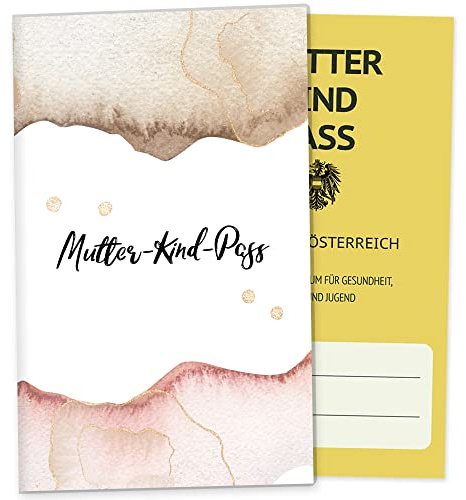 OLGS Mutterkindpass Hülle Splash - Personalisierbare MKP Schutzhülle für österreichischen Muki-Pass, Splash-09