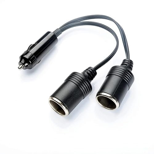 Ziyan Distributore per accendisigari da auto, 12 V/24 V, splitter maschio