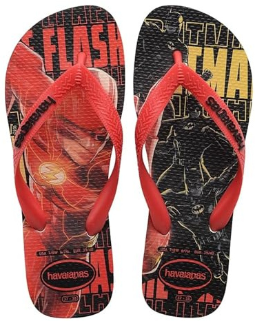 Havaianas Top Herois Dc Unisex - Adulto FlipFlop White/Red Chinese/Black 39 EU