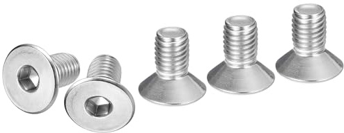 DTGN 10er Packung Sechskantschrauben mit Zylindersenkung M10-1.5 x 20mm | 304 Edelstahl, Vollgewinde, Senkkopfschrauben