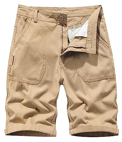 SRZYMJ Kurze Hosen Herren Schwarz Cargo Herren Shorts Kurze Hosen Herren Sport Set Fahrradhose Herren Gepolstert Mens Pants Herren Anzughose Hosen Herren Cargohosen Khaki Angelbekleidung Herren XXL