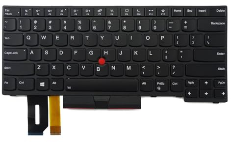 Teclado de repuesto con retroiluminación para Lenovo Thinkpad T14 Gen1 Gen2 P14S Gen1 Gen2 (Inglés de EE. UU., retroiluminado)