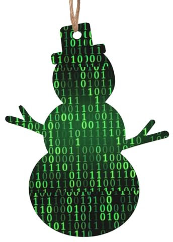 Ära des Hackers Druck Tannenbaum Holz Ornamente Anhänger Handwerk Weihnachtsdeko Hängende Dekoration