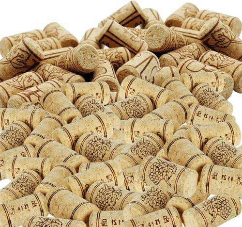 SZKKQKJ Weinkorken, 60 Stück korken, Flaschenkorken-Sektkorken, DIY Handwerk 3,9 × 2,1 cm, für Wein Bierflasche, Glasflaschen