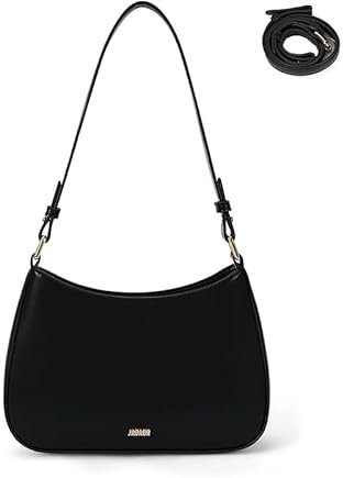 Handtasche Damen Klein, Umhängetasche Aus PU Leder, Retro Y2K Hobo Schultertasche, Modische Handtasche Mit Schultergurt Für Alltag, Ausgehen, Party (Schwarz)