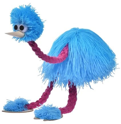 Ostrich Puppet - Handgefertigte Strauße Marionette Puppen String Puppe, Tiere Marionette Performance Plüsch, Training Der Koordinationsfähigkeit Von Kindern