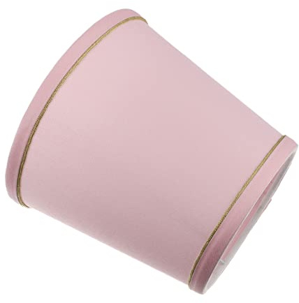 Homoyoyo Pendelleuchte Stoff Lampenschirm Oval E14 in Rosa – Dekorativer Ersatzschirm Für Tischleuchten - Stehlampen Und Kronleuchter – Ideal Für Wohnzimmer Und Schlafzimmer Deko