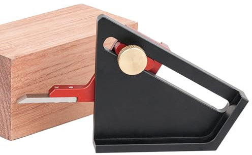 Miyanvuo Tiefenmesser Für Präzisionsholzverarbeitung,Höhenmesser Für Holzbearbeitung | Anodisierte Höheneinstellführung 0-58 mm Mit Zentrier-Markierung Für Bohrmaschinen & Tischkreissägen Zubehör