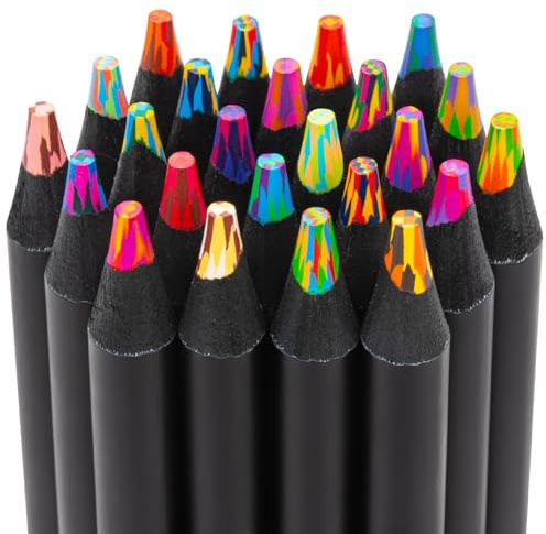 Maqhpu Ostergeschenke Kinder, 24 Farben Regenbogenstift, Geschenke für Mädchen 4-12 jahre, Mitgebsel Kindergeburtstag, Buntstifte Stifte für Zeichnen, Bastelset Kinder, Ostern Geschenke