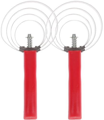 Gadpiparty 2 Stück Edelstahl Striegel Pferdebürste und Viehbürste mit Ringsystem zum Entfernen von Losem Haar und Schmutz Ergonomisch Hautfreundlich Fördert Blutzirkulation Zufällige Farbe