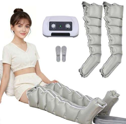 SULQING Massager Ben Lymfdränage Ben Professionell tryckterapi för smärta och cirkulation system 6 ben ben armar midja lindrar muskelsmärta (valfria kombinationspaket)