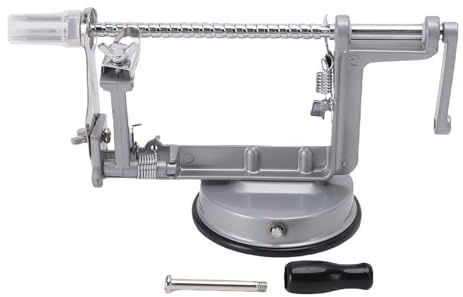 Tnfeeon Pelapatate a Manovella per Frutta 3 in 1 Pelapatate Manuale Regolabile per Affettare Detorsolatore per Pere Mele Spuntini Sani Gadget da Senza Sforzo Sicuro Facile da Pulire