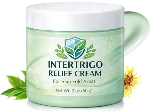 Intertrigo Relief Cream,Skin Fold Barrier Cream with Zinc Oxide & Undecylenic Acid, Fast-Drying Non-Greasy Formula for Soothing Comfort, Helps Reduce Moisture & Friction (1, one size)