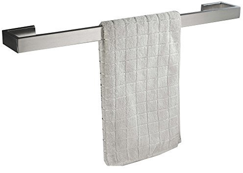 Flybath Handtuchstange SUS 304 Edelstahl Gebürstetes Silber Handtuchhalter Badetuchhalter Wandmontage, 60 cm / 24 Zoll