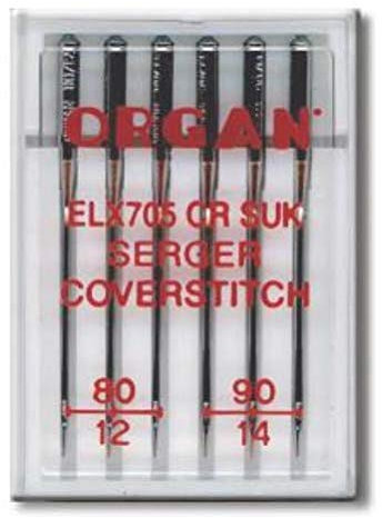 Organ Nadeln EL x 705 CR SUK für Babylock Overlock und Coverlock