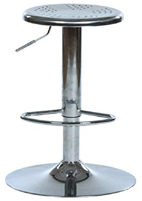 NUBAO Stainless Steel Stool, Task Chair, Work Stool, Hollow Chair 360° Rotation Hairdressing Laboratory Production Workshop Chair Lift 60-80cm (Color : True Color)