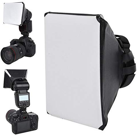 Topiky Mini 3,9x5,1 Pollici DSLR/SLR Flash Softbox Diffusore, Accessorio Fotografico Portatile a Forma Rettangolare Rettangolare per Fotocamera Flash Esterno Luce velocità Luce