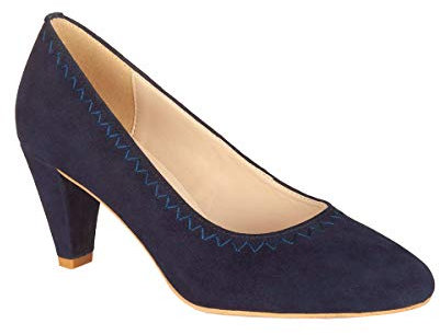 Hirschkogel Trachtenpumps - Dalia - Stein, dunkelblau