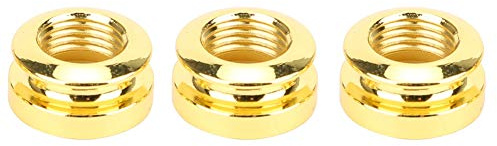 3Pcs E Gitarre End Pin Sockel Gold Messing Endpin Musikinstrument Ersatzzubeh?r , Spielzubeh?r