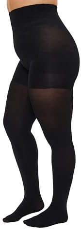 Zizzi Strumpfhose Große Größen Damen 100 DEN - Blickdichte Nylonstrumpfhose mit Push-Up-Effekt - Guter Halt und Weiches Material - aus Polyamid/Elastan