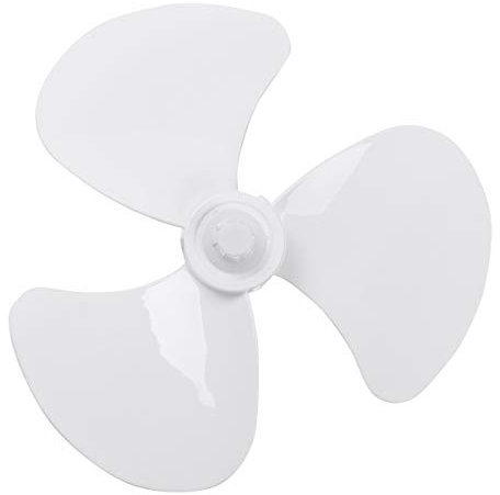 Aislor Plastic Fan Blades Replacement Part Fits for 16-inch Standing Pedestal Fan or Table Fanner White 16 Inch